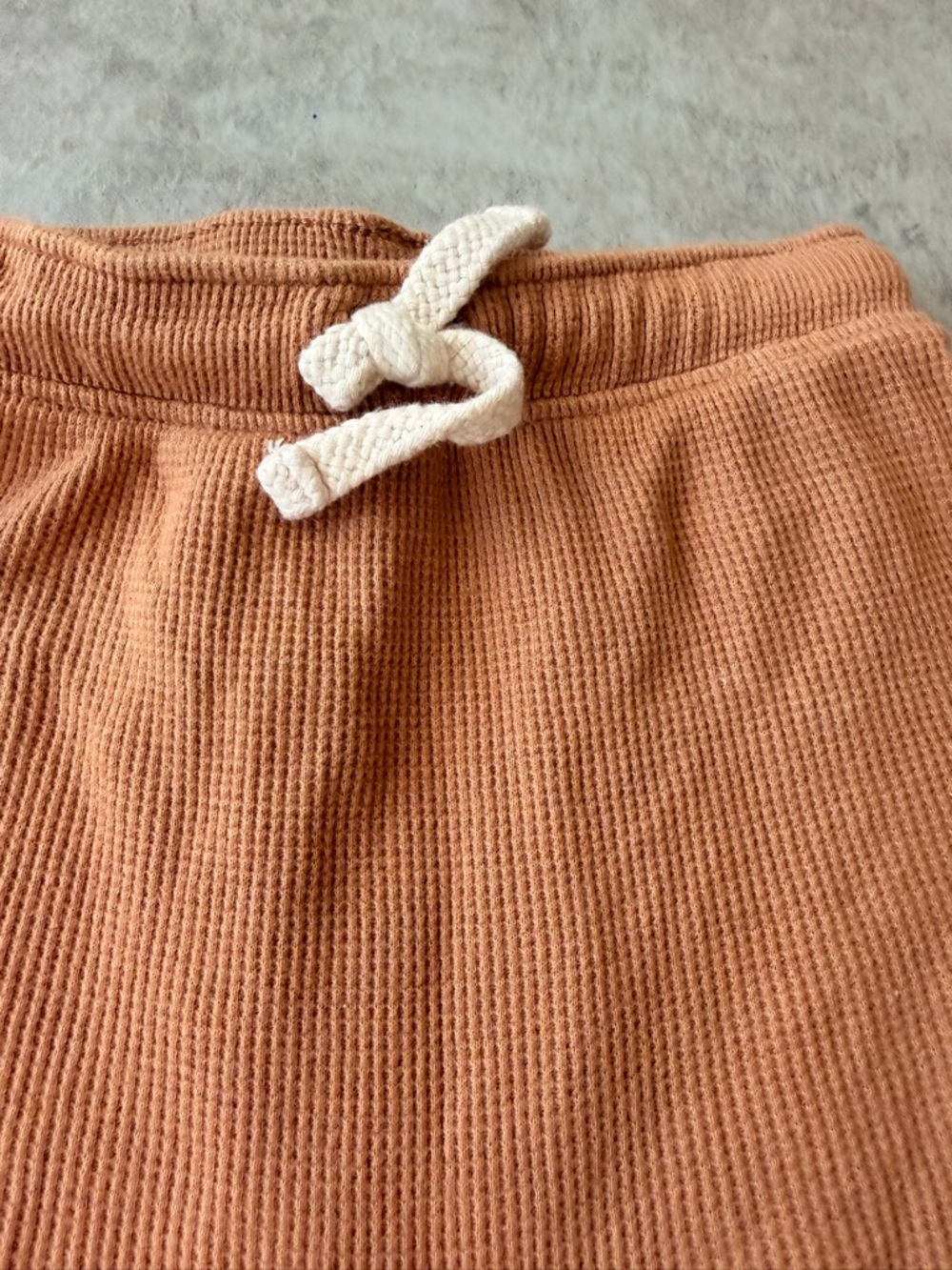 Waffle Knit Drawstring Shorts - Picture 2 of 3